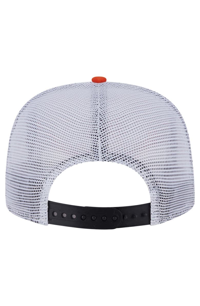 New Era Men's New Era Orange/Black Cincinnati Bengals Throwback Dye Golfer Snapback Hat, Alternate, color, Orange