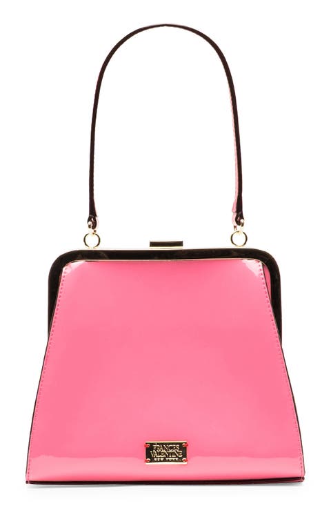 Lulu Leather Frame Clutch