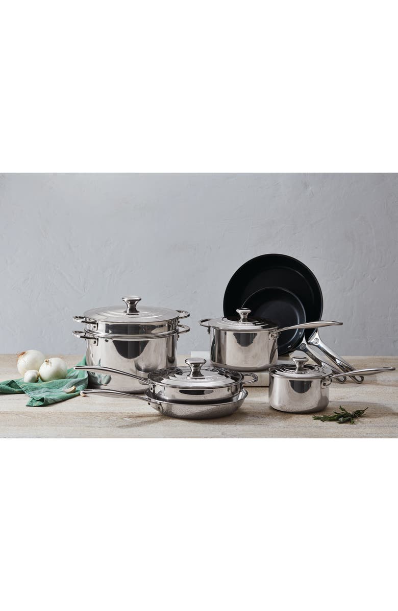 Le Creuset 12-Piece Signature Stainless Steel Cookware Set, Alternate, color, Na