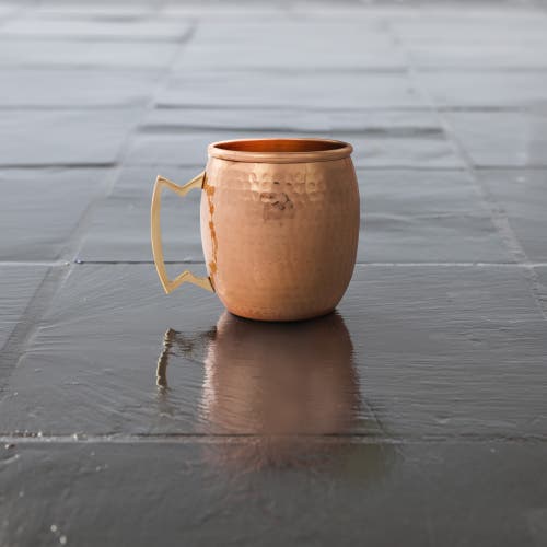 Twine Hammered Mule Mug In Copper