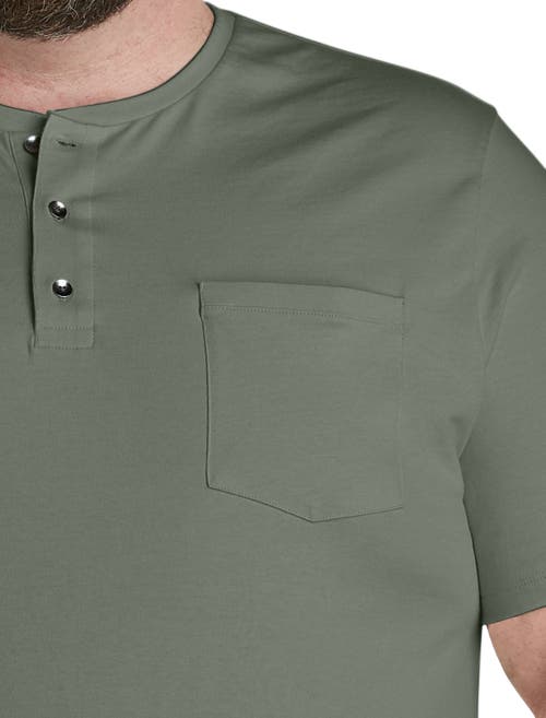 Harbor Bay By Dxl Slub Henley Shirt