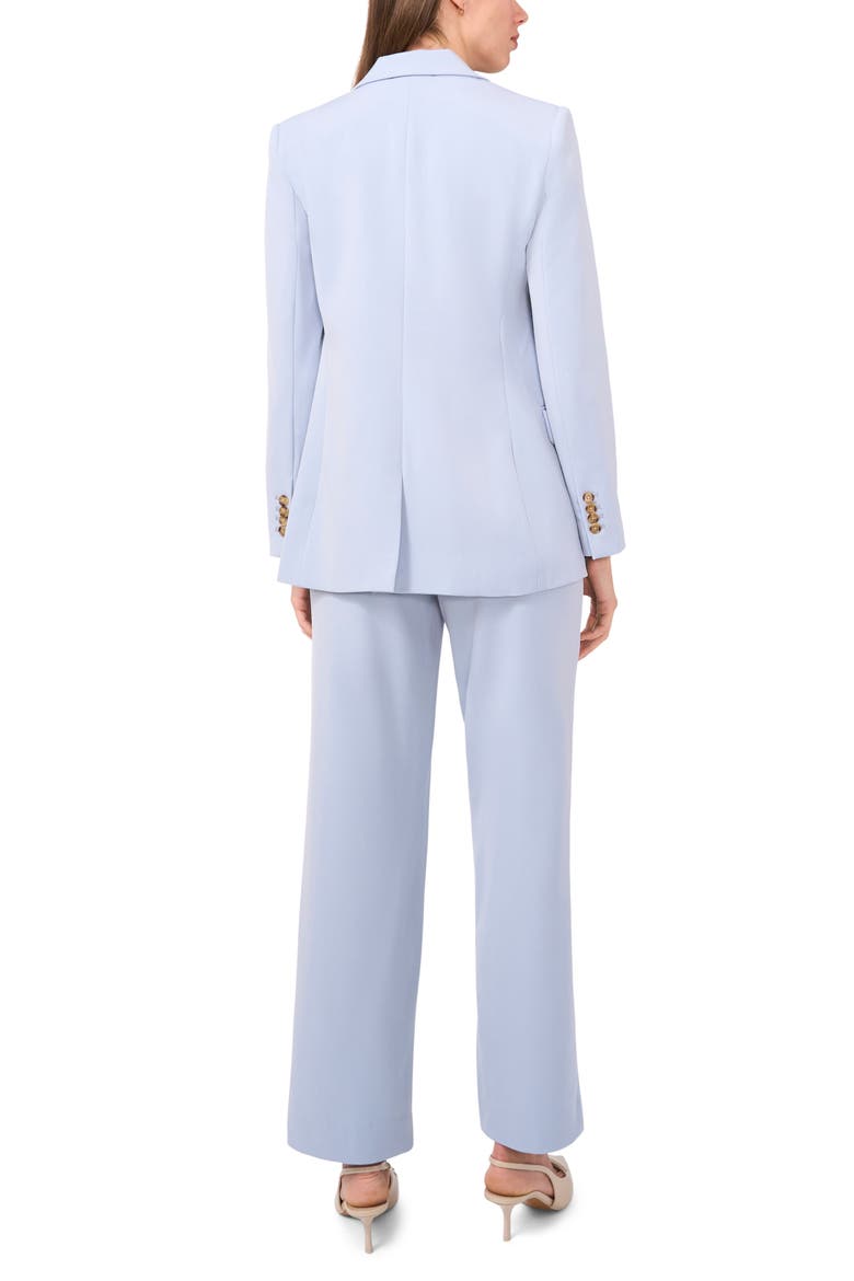 Single Button Relaxed Blazer, Alternate, color, BLUE FOG