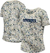 New Era Women's New Era Cream Dallas Cowboys Glam Game Floral T-Shirt