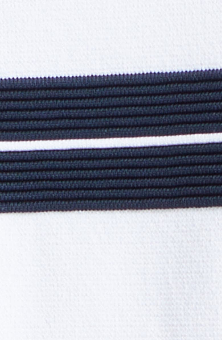 Thom Browne Variegated Rep Stripe Ottoman Stitch Sweatshirt, Alternate, color, White