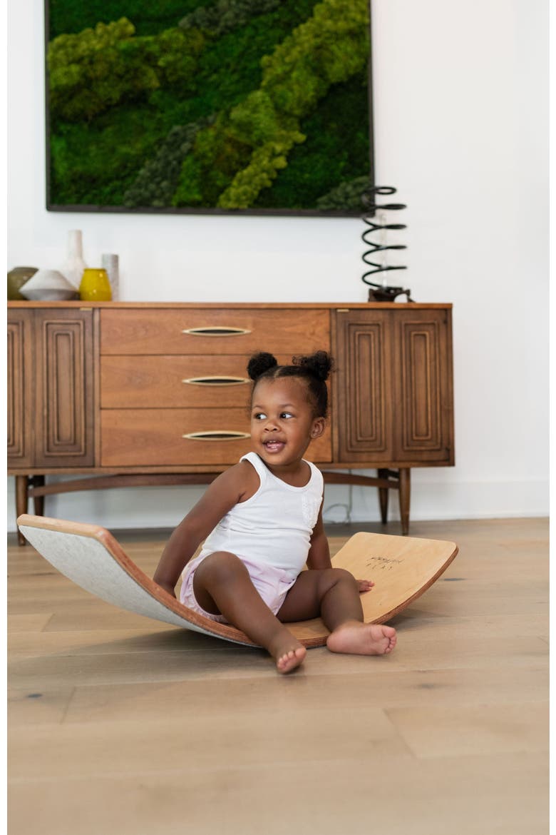Wooden Balance Board, Alternate, color, Gray