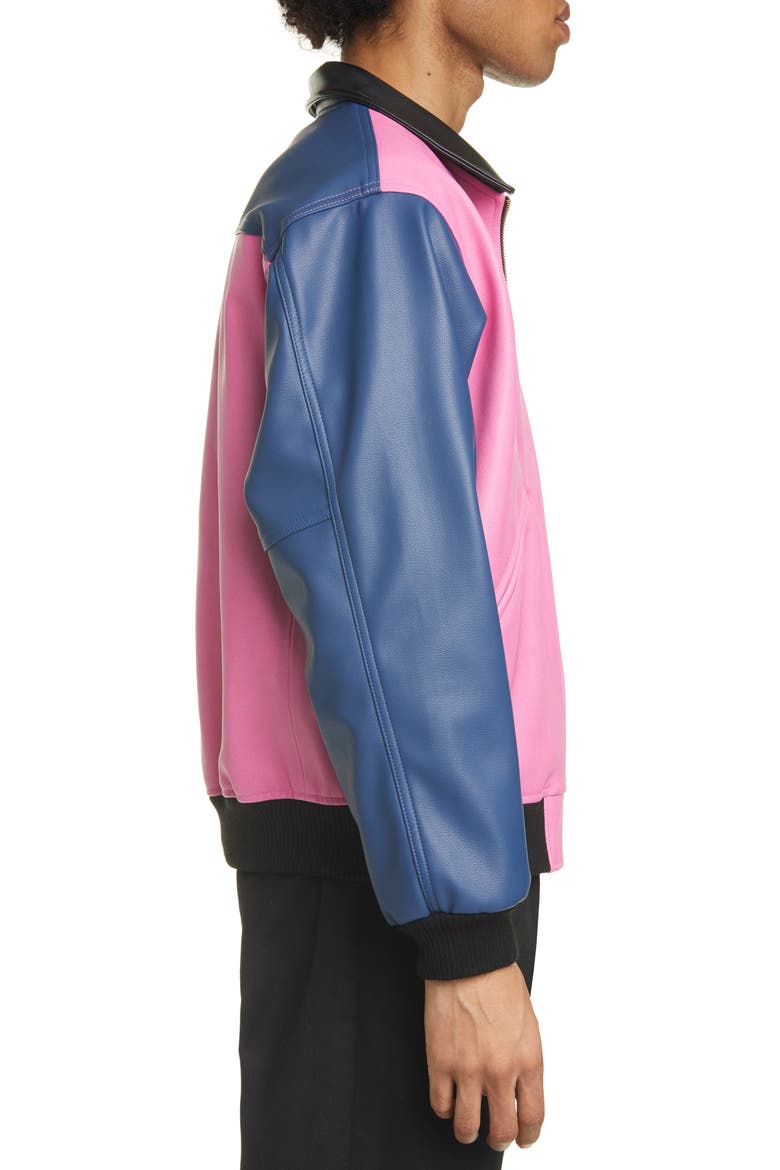 Tri Me Colorblock Jacket, Alternate, color, BLACK/ PINK/ BLUE