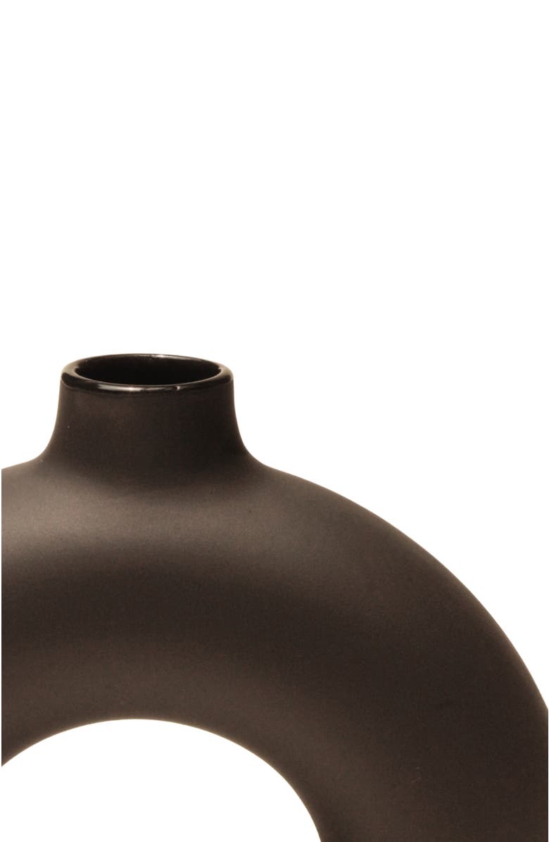 Osmos Studio Half Polo Vase, Alternate, color, Off Black