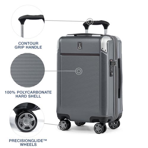 Travelpro Platinum Elite Hardside Expandable Compact Carry-on 20-inch Spinner In Vintage Grey
