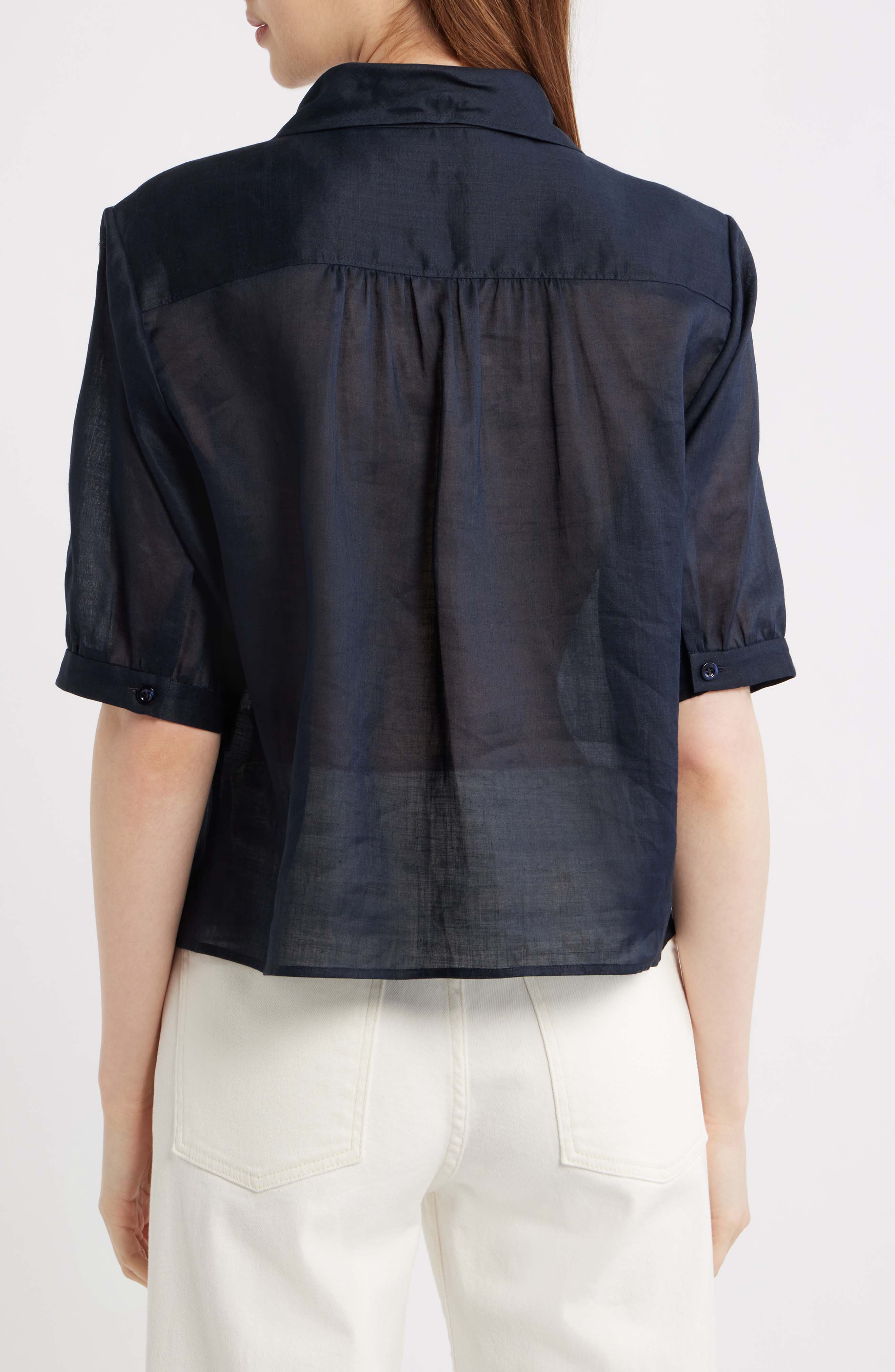 The Novelist Tie Neck Button-Up Shirt - image 2