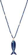 MARLYN SCHIFF Marina Fish Pendant Necklace