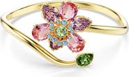 Swarovski Idyllia Crystal Flower Open Bangle