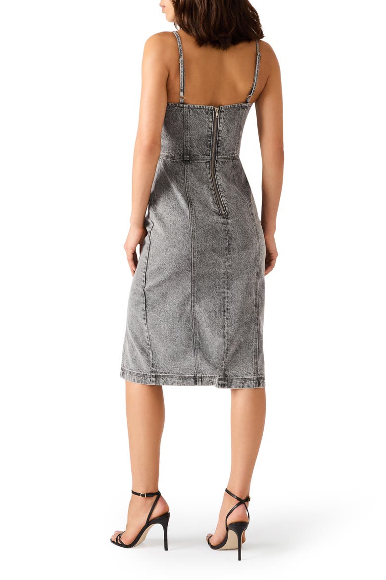 Steve Madden Giselle Rhinestone Detail Denim Dress (Women)
