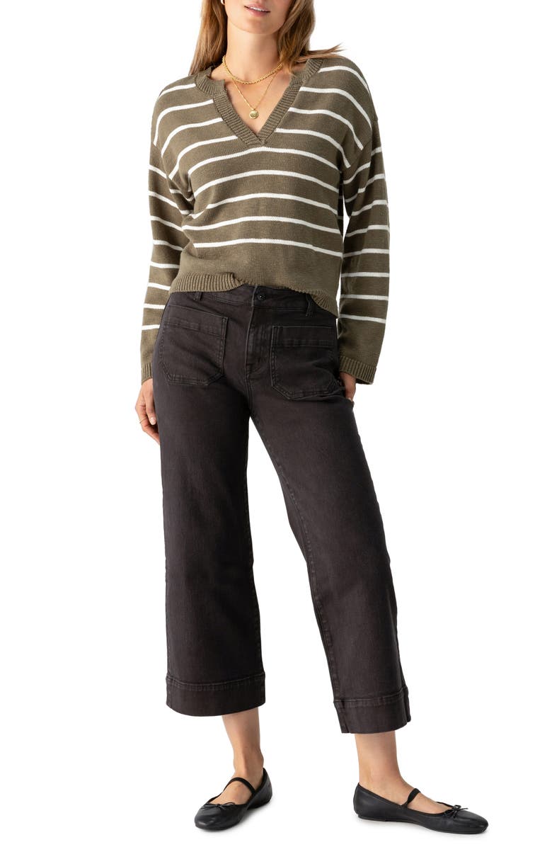 Sanctuary The Marine Crop Denim Pants, Alternate, color, Obsd