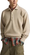 Polo Ralph Lauren Sueded Heritage Rib Knit Polo Pullover