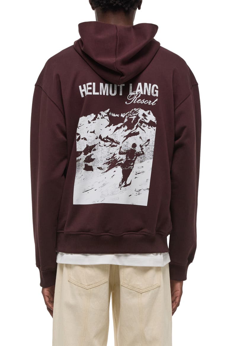 Skier Cotton Hoodie, Alternate, color, MAHOGANY