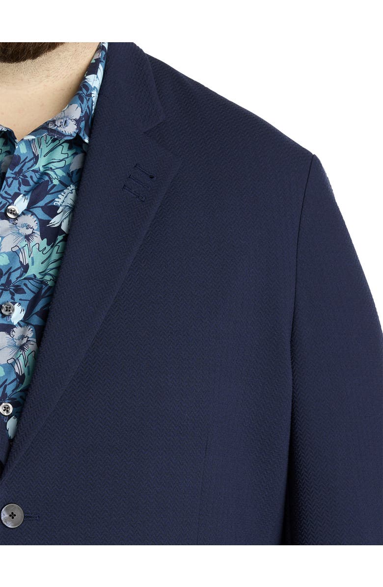 Synrgy by DXL Big & Tall Textured Knit Sport Coat, Alternate, color, Navy
