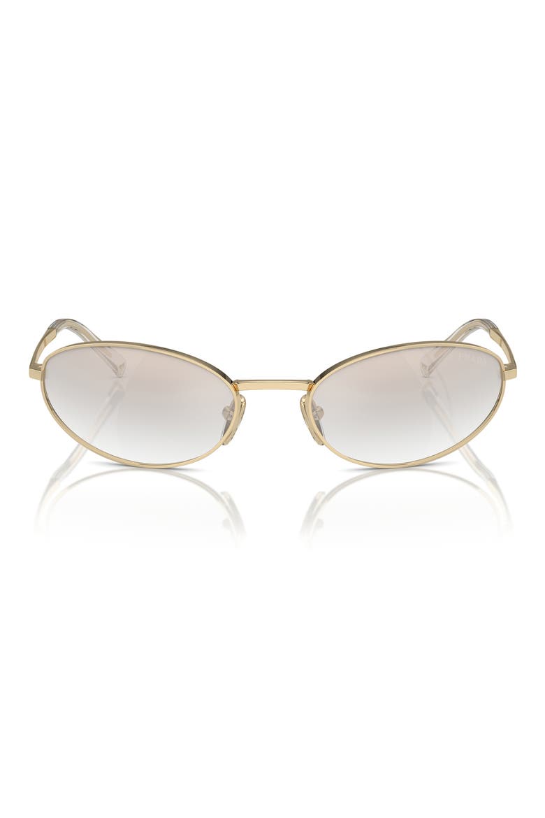 59mm Oval Sunglasses, Alternate, color, PALE GOLD