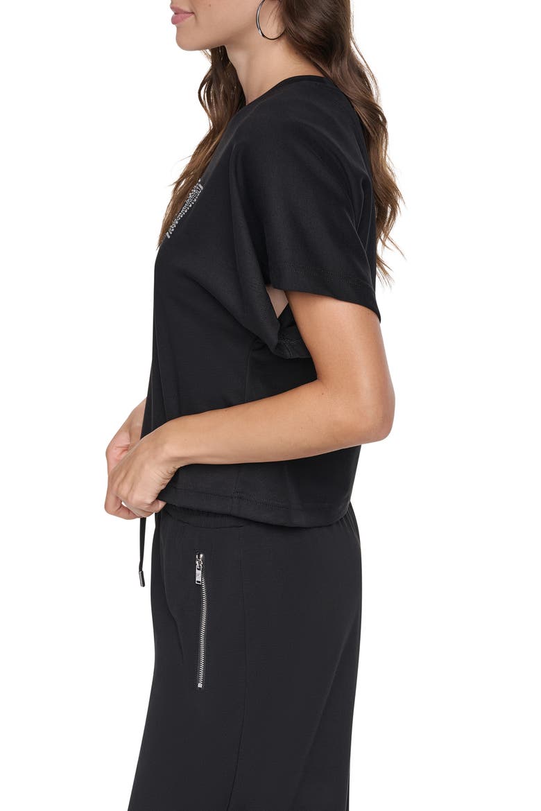 Embellished Dolman Sleeve T-Shirt, Alternate, color, BLACK