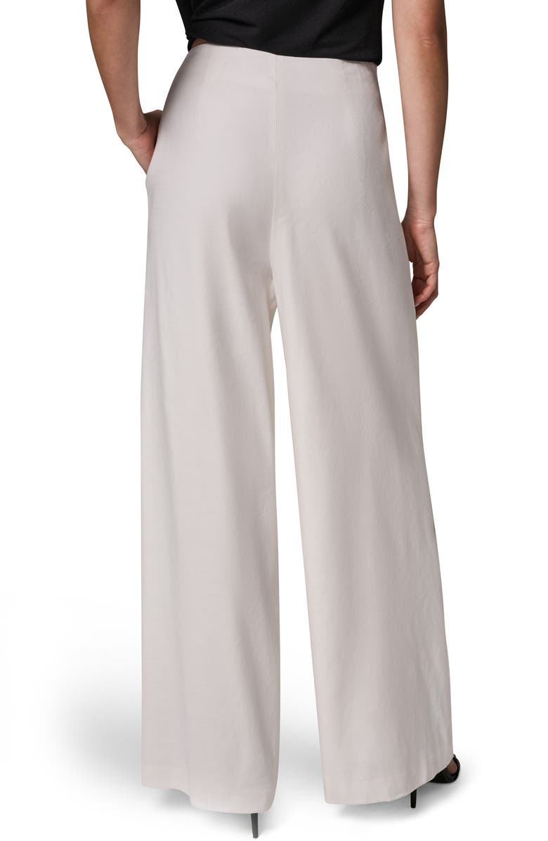 Donna Karan New York Wide Leg Linen Blend Pants, Alternate, color, 