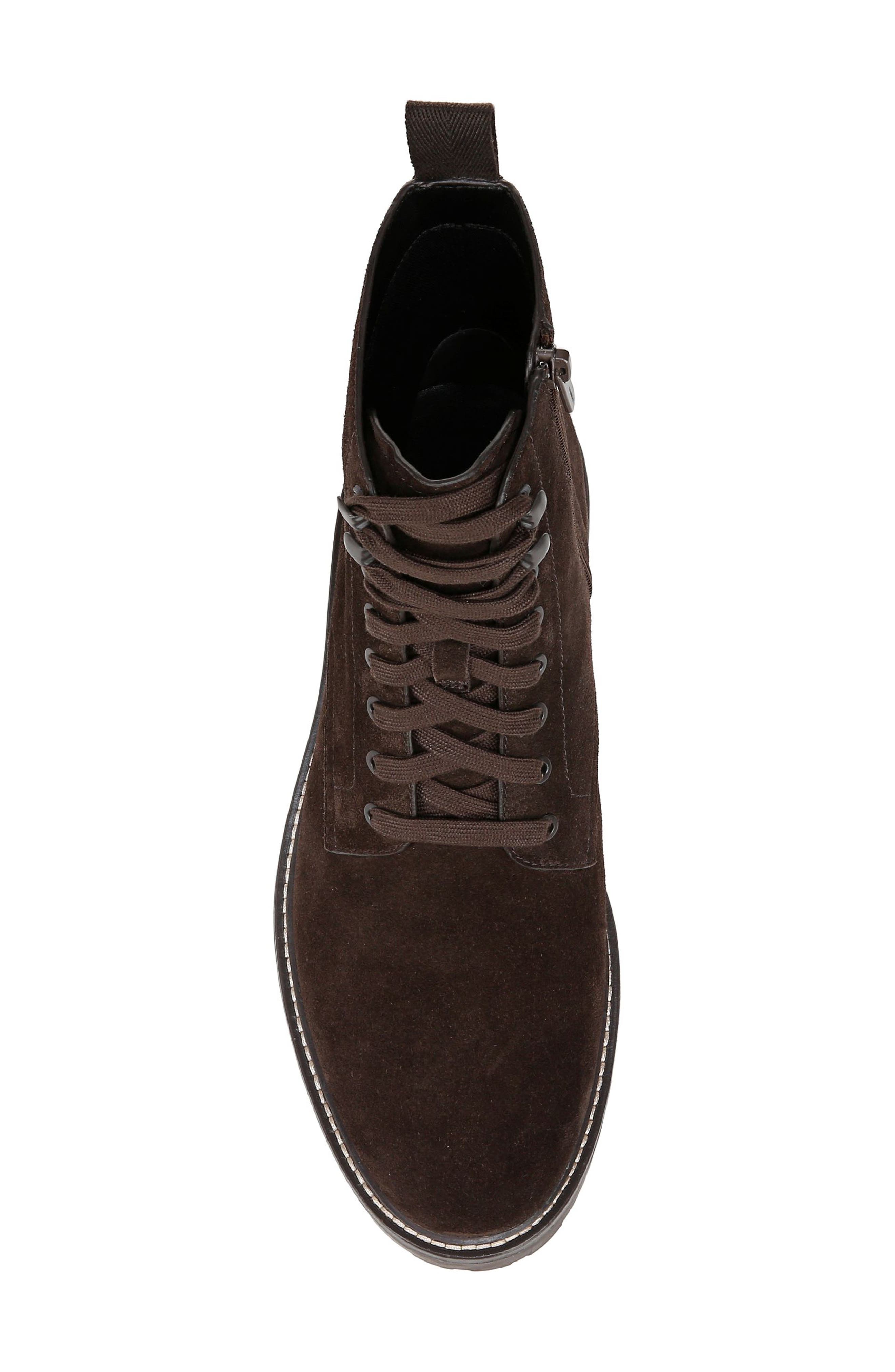 Vince Dominic Plain Toe Boot, Alternate, color, Cocoa Brown