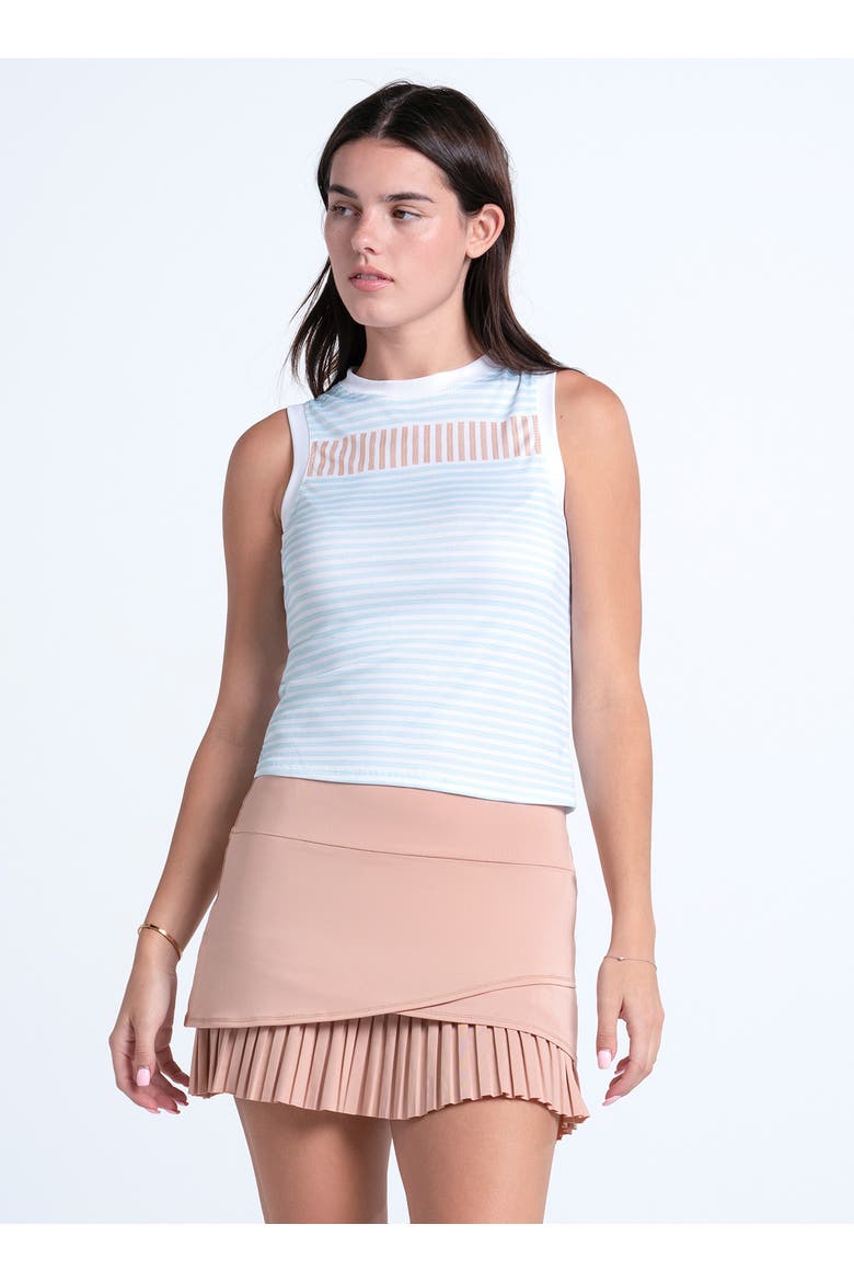 Riviera Stripe Muscle Tank, Main, color, Blue