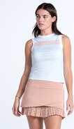 Lucky in Love Riviera Stripe Muscle Tank