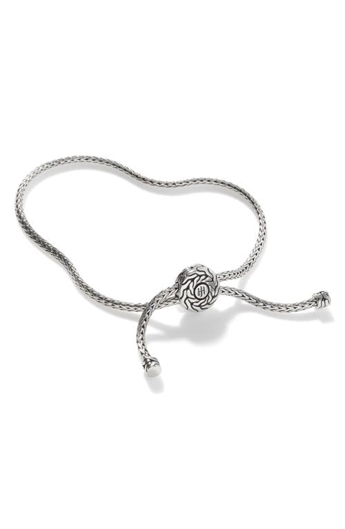 John Hardy Icon Slider Bracelet, Sterling Silver In Silver