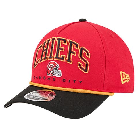 Men's New Era  Red Kansas City Chiefs  Arch COOLERA 9FORTY A-Frame M-Crown Adjustable Hat