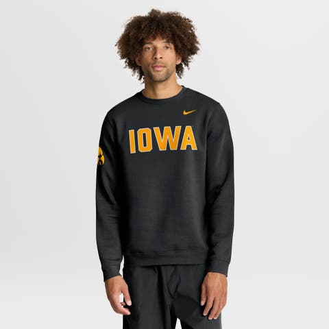 Men's Nike Black Iowa Hawkeyes 2026 Sideline Club Sweatshirt