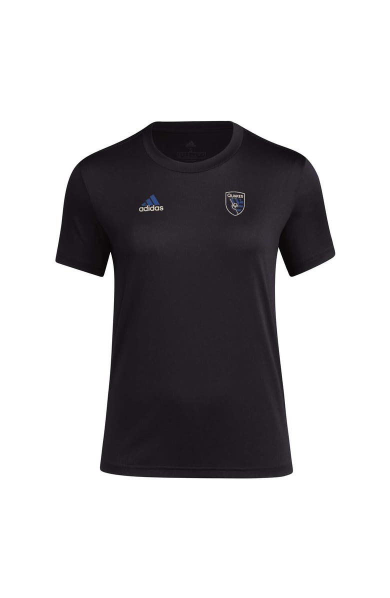 adidas Women's adidas Black San Jose Earthquakes Local Stoic AEROREADY T-Shirt, Alternate, color, 