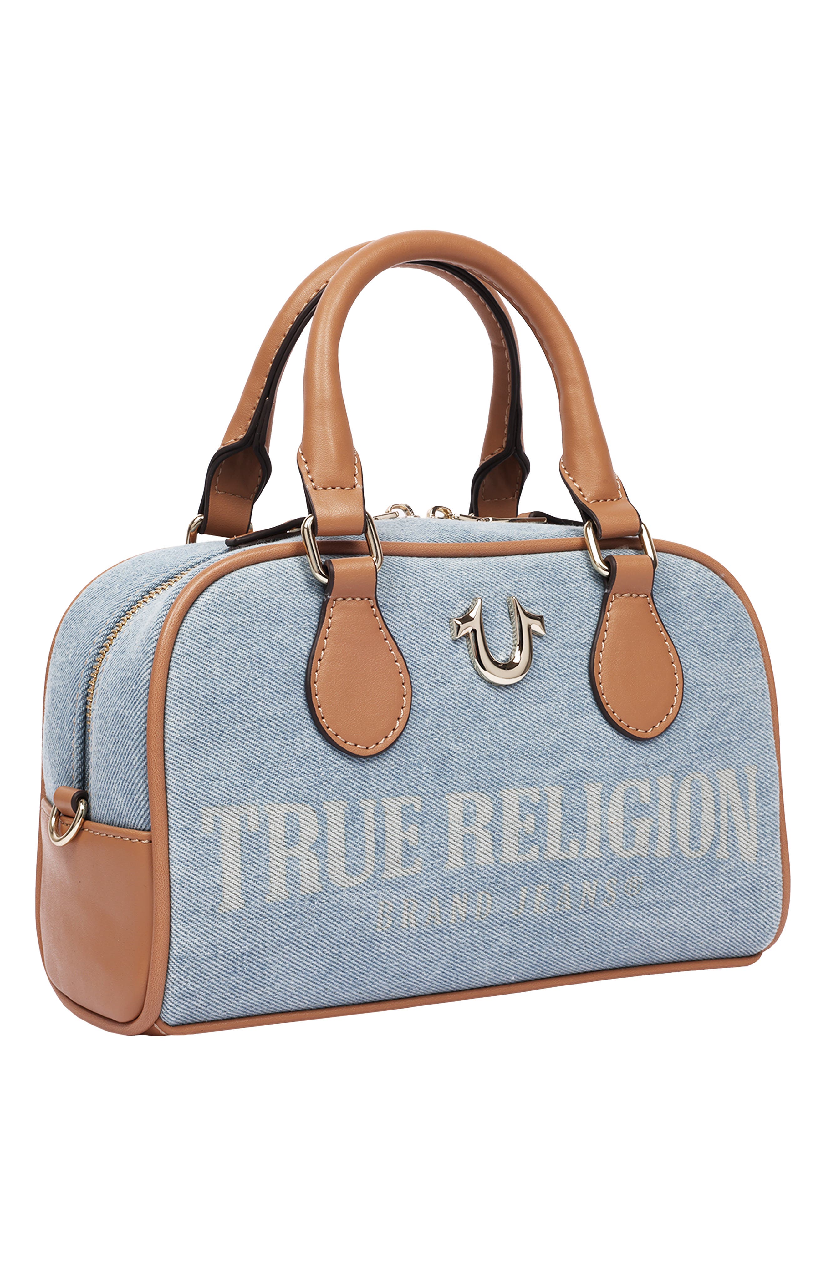 Denim Logo Mini Crossbody Bag, Alternate, color, DENIM