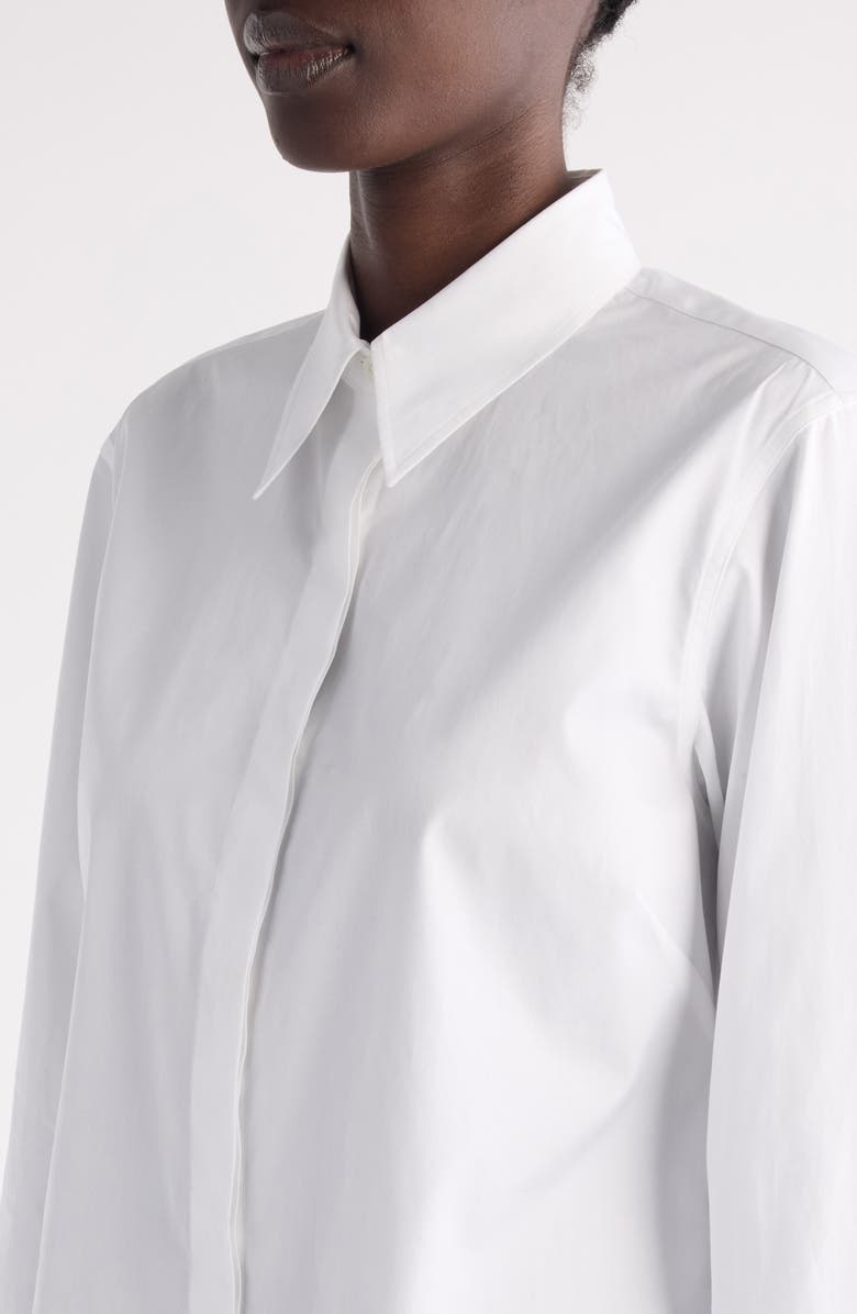 Dries Van Noten Cho Button-Up Shirt, Alternate, color, White