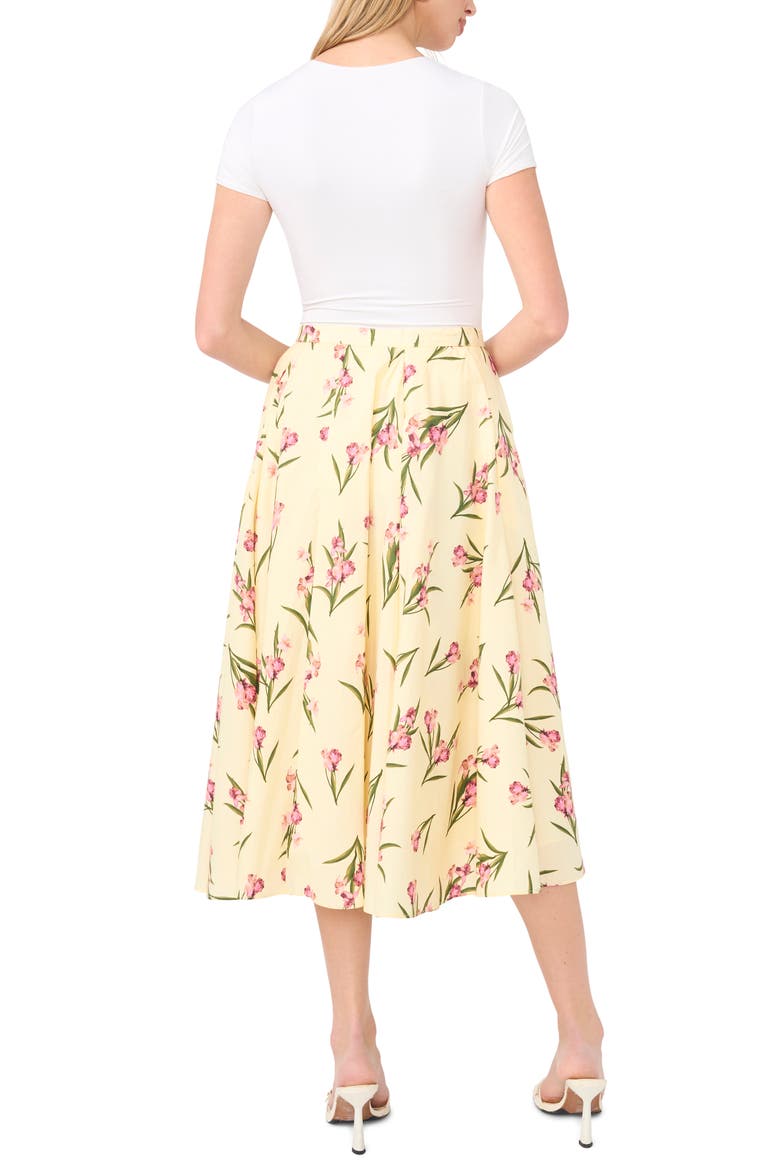 Midi Circle Skirt, Alternate, color, LIGHT YELLOW
