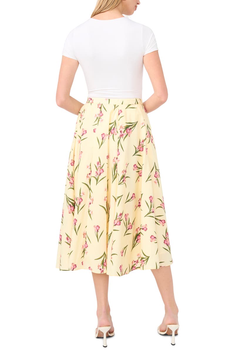 Ted Baker Midi Circle Skirt, Alternate, color, Light Yellow