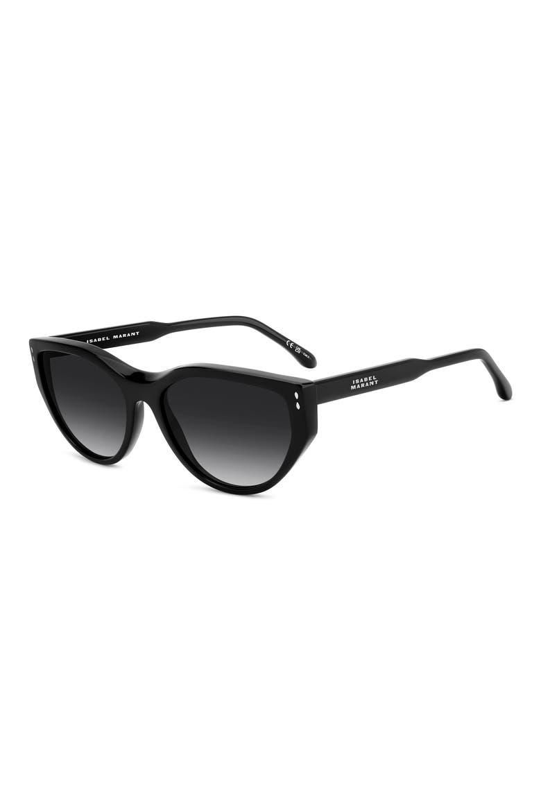 59mm Cat Eye Sunglasses, Alternate, color, BLACK