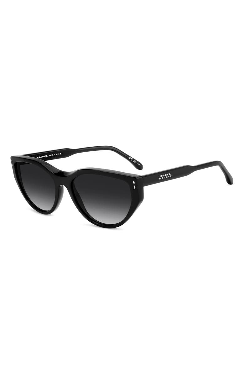Isabel Marant 59mm Cat Eye Sunglasses, Alternate, color, Black