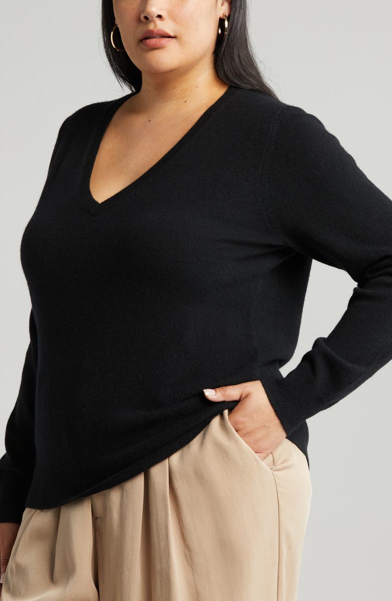 Nordstrom V-Neck Cashmere Sweater, Alternate, color,