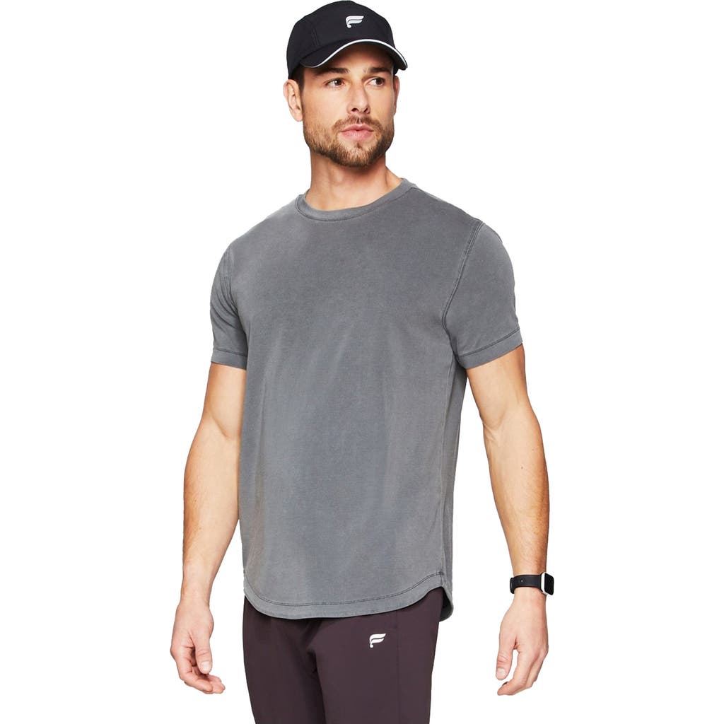 Fabletics The 24-7 Tee Curved Hem In Gold