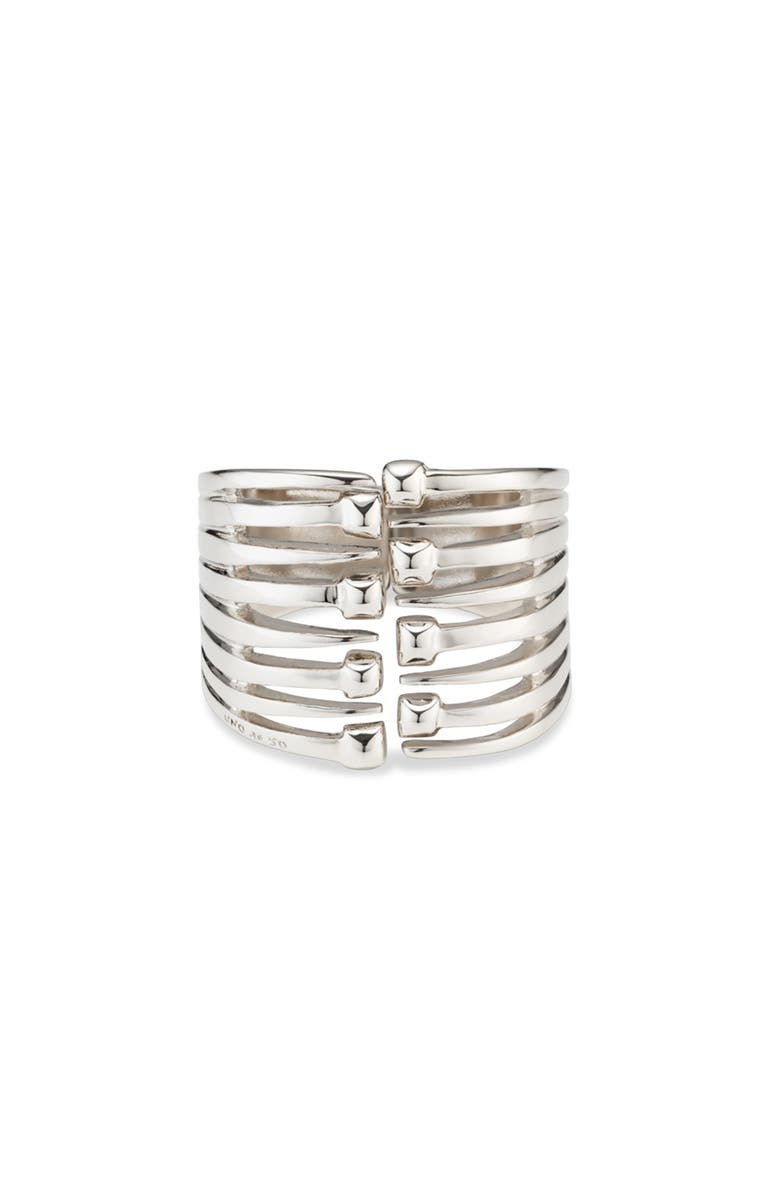 UNODE50 Nailhead Accent Bracelet, Main, color, Silver