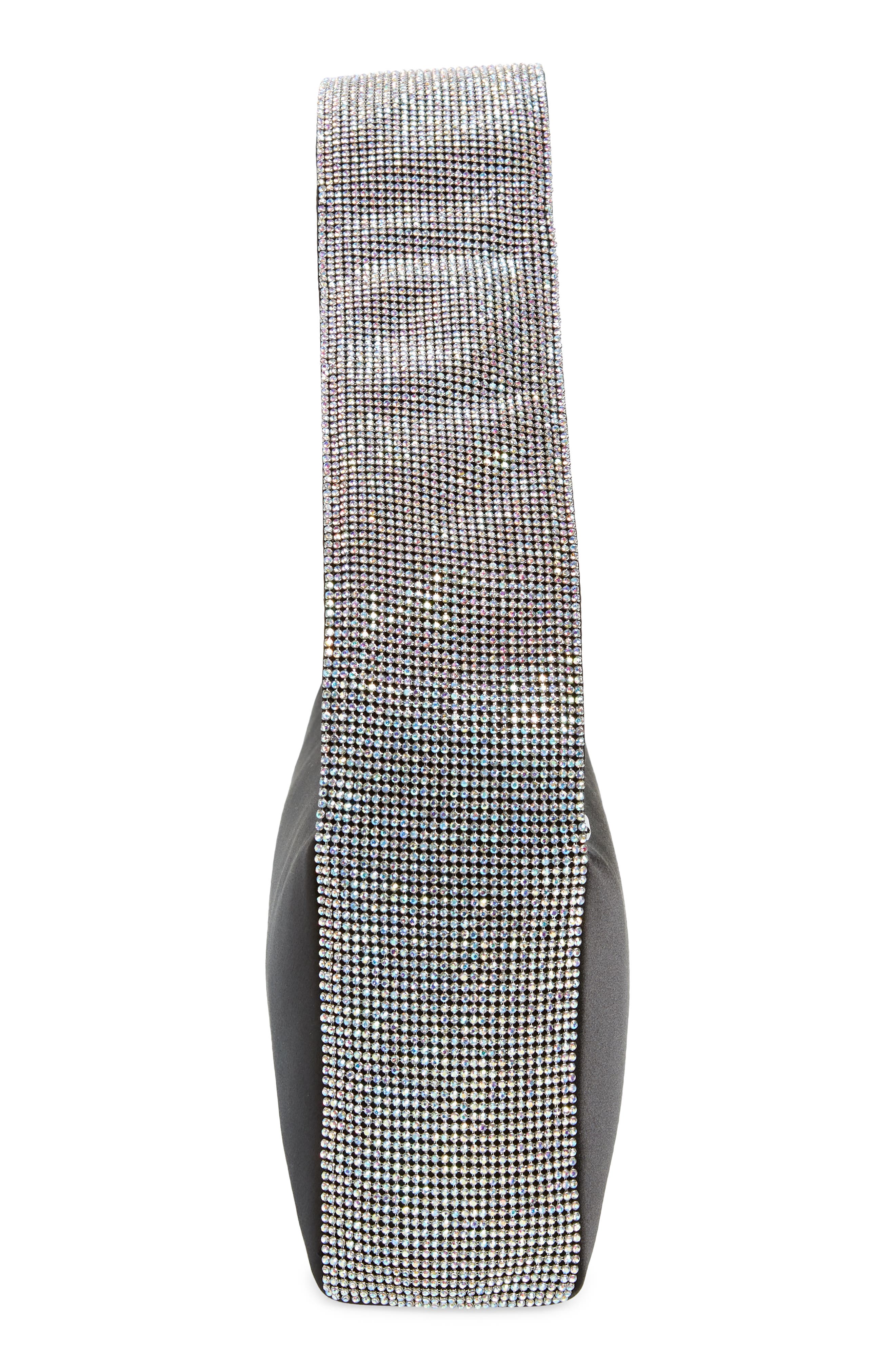 Kate Spade New York afterparty crystal & satin handbag, Alternate, color, 