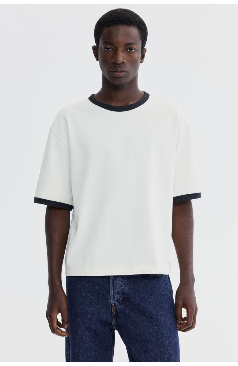 H&M Loose-fit boxy t-shirt, Main, color, White
