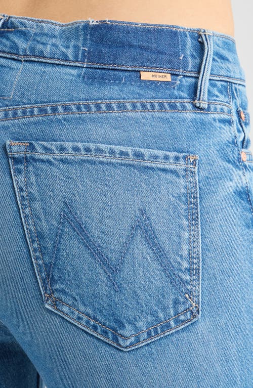 Mother Outsider Flare Jeans In Blue
