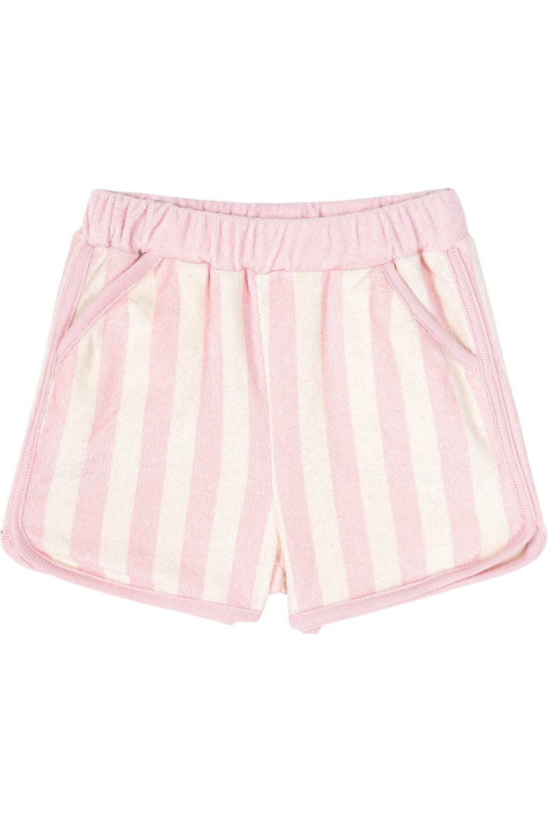 Tank Top and Shorts Set with Bucket Hat, Alternate, color, Pink Cream Stripe