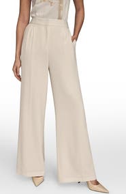 Donna Karan New York Pleated Wide Leg Pants