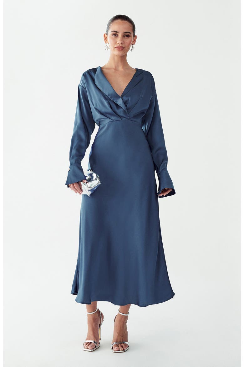 Glades Maxi Dress, Alternate, color, Steel Blue