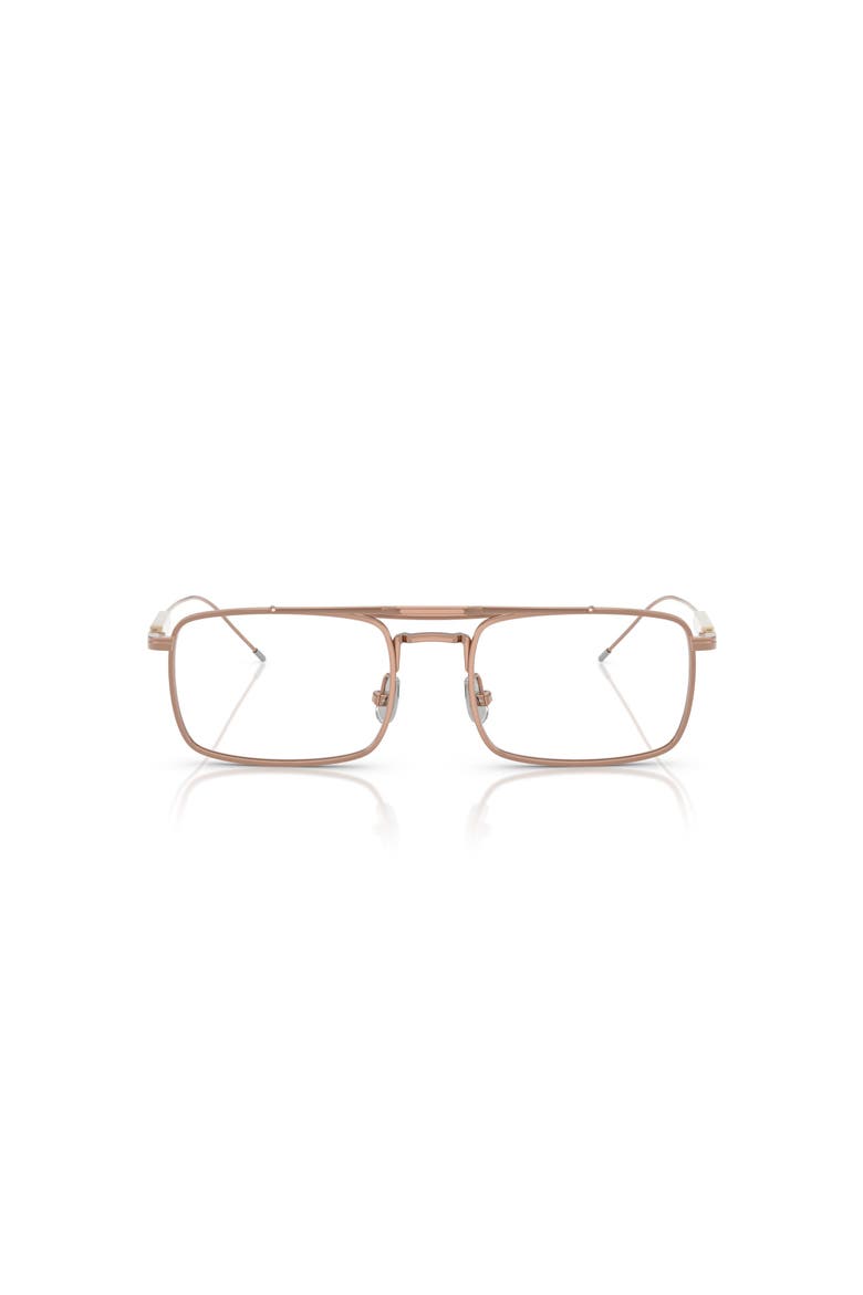 53mm Rectangle optical glasses, Alternate, color, Gold