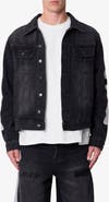 mnml Skeleton Denim Trucker Jacket