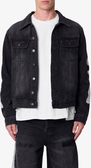 mnml Skeleton Denim Trucker Jacket