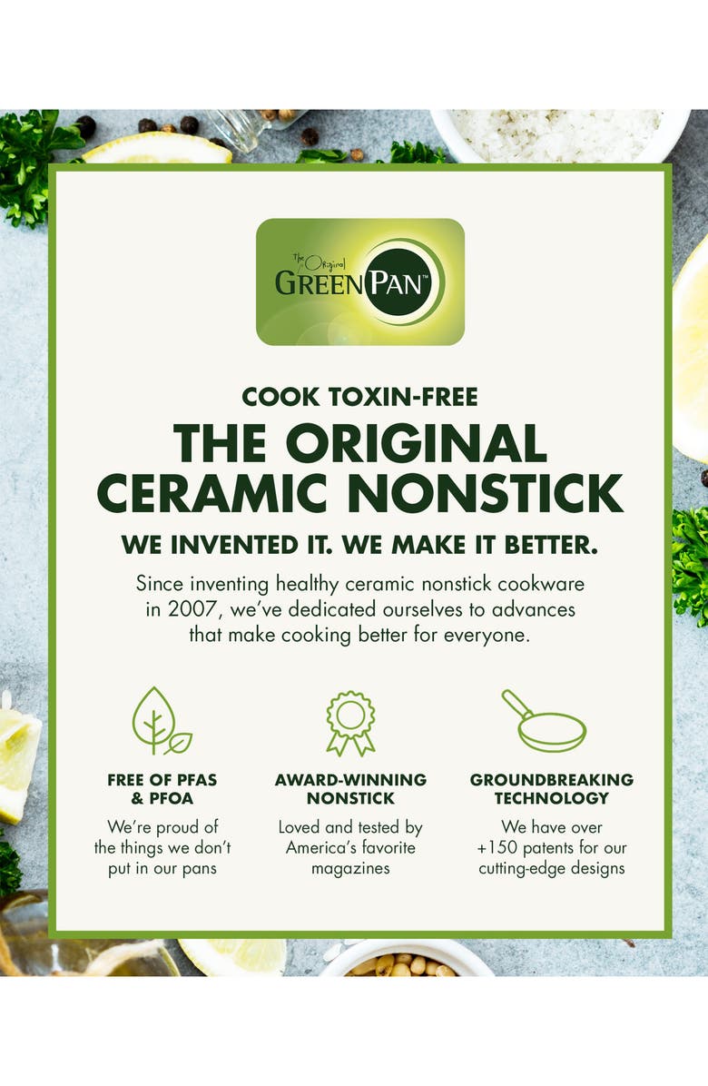 GreenPan Venice Pro Noir 8-Inch Stainless Steel Ceramic Nonstick Frying Pan, Alternate, color, 