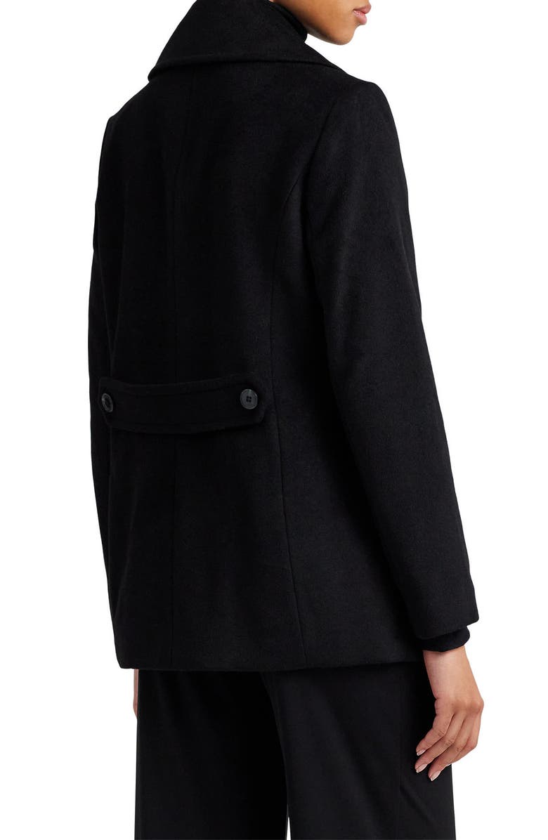 Lauren Ralph Lauren Martingale Wool Blend Peacoat, Alternate, color, 